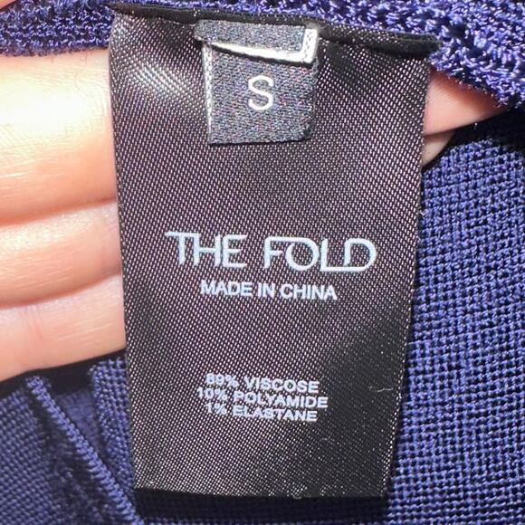 NWT The Fold London Drayton Peplum Knitted Jacket in Indigo Size Small - Picture 9 of 16